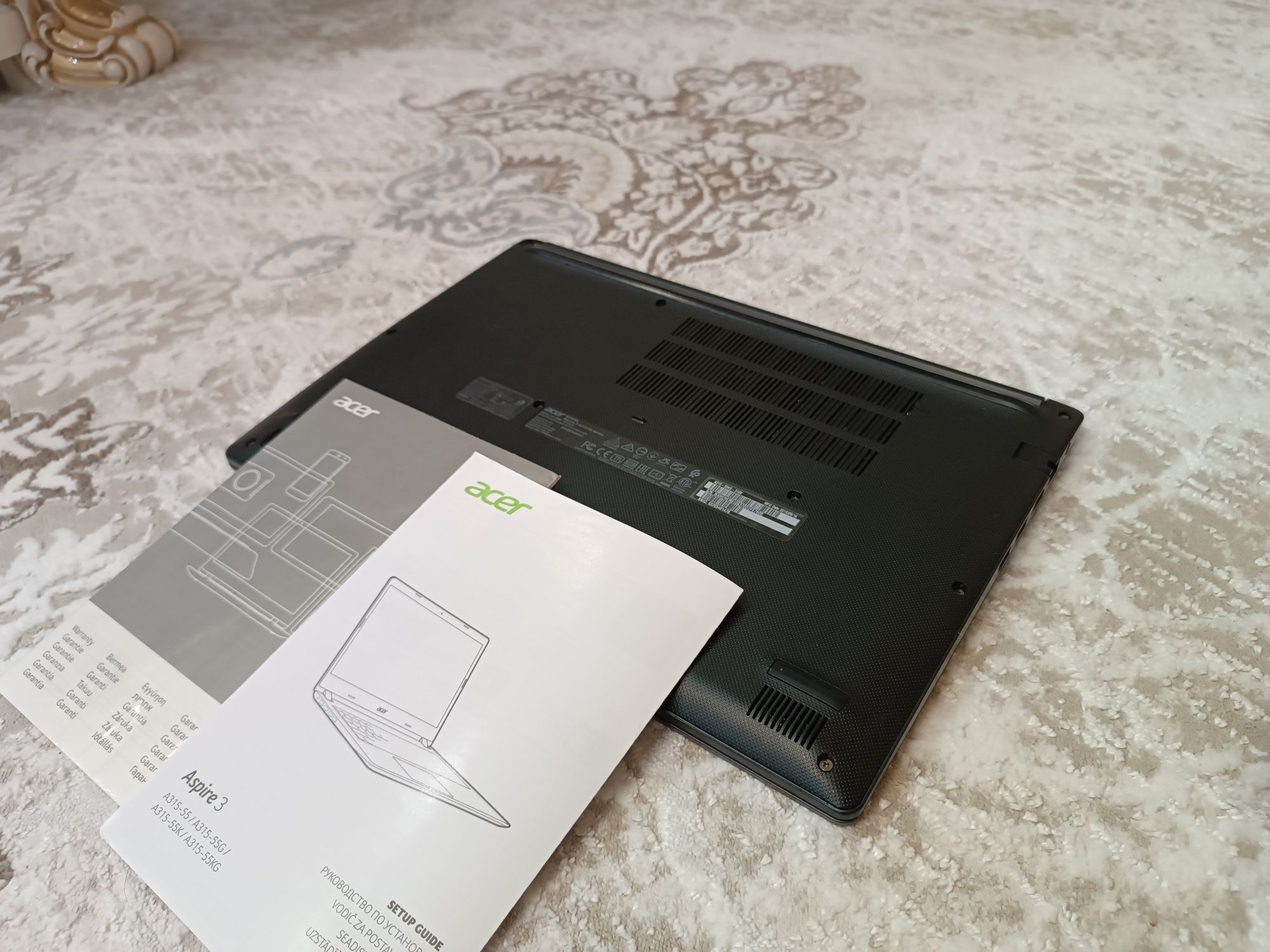 Ноутбук ACER Core i3-7020 + Документы.
