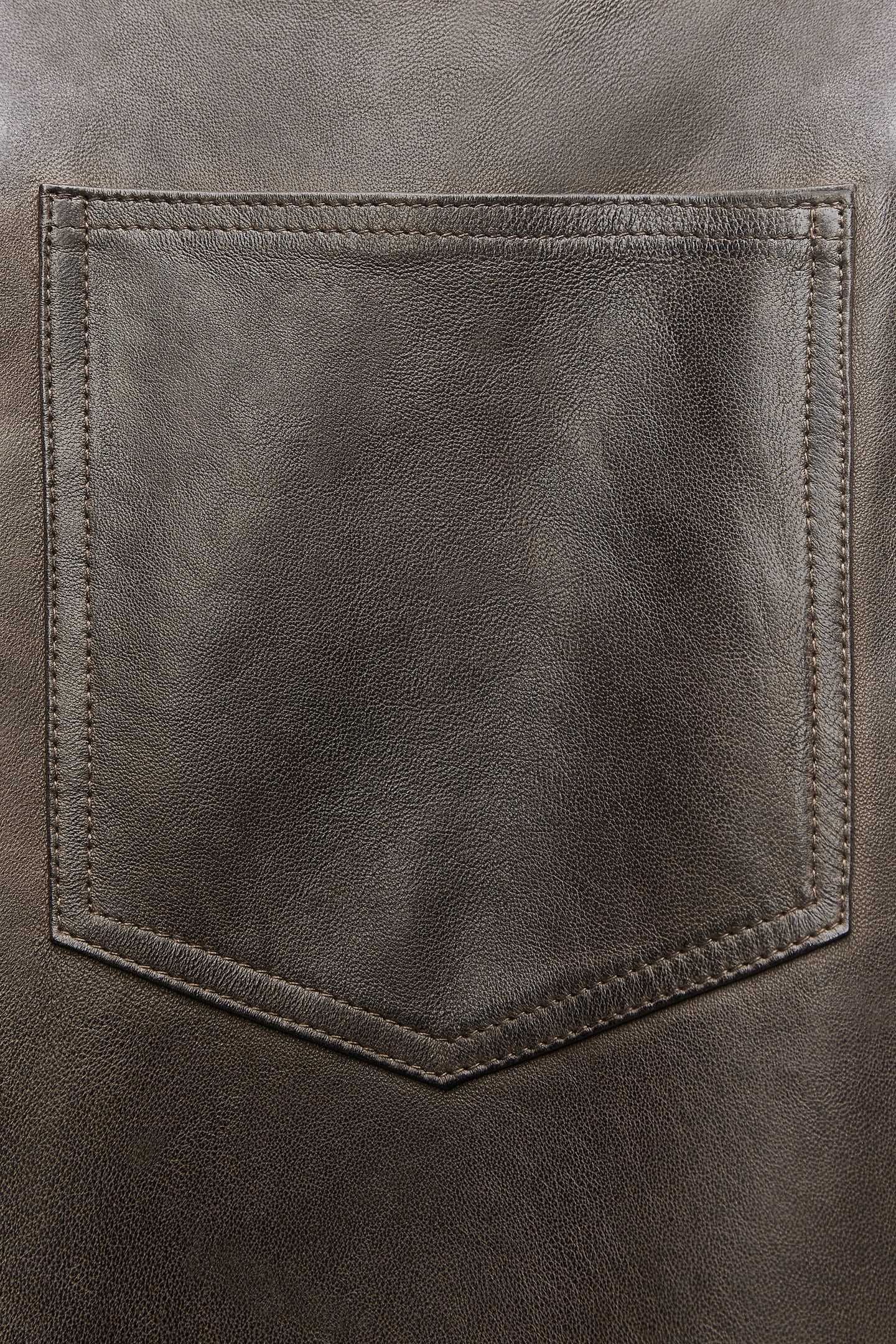 Кожаные брюки ZARA