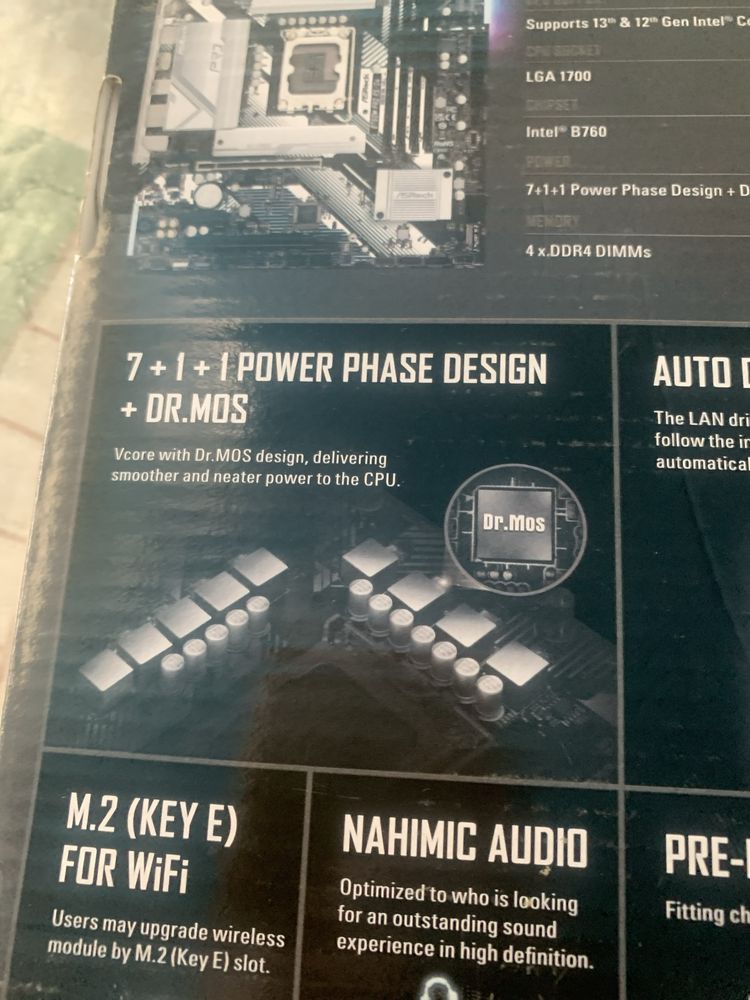 Продам материнскую плату b760m pro rs d4 поддержка процессора 12,13,14
