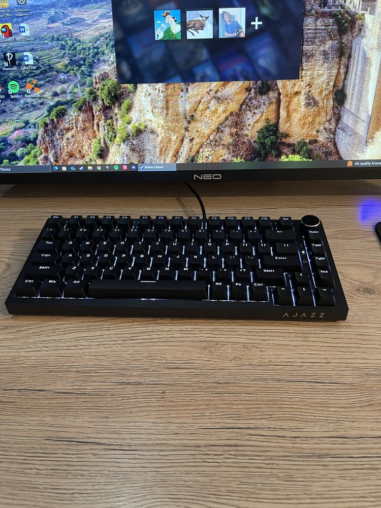 Игровая механическая клавиатура Ajazz f87