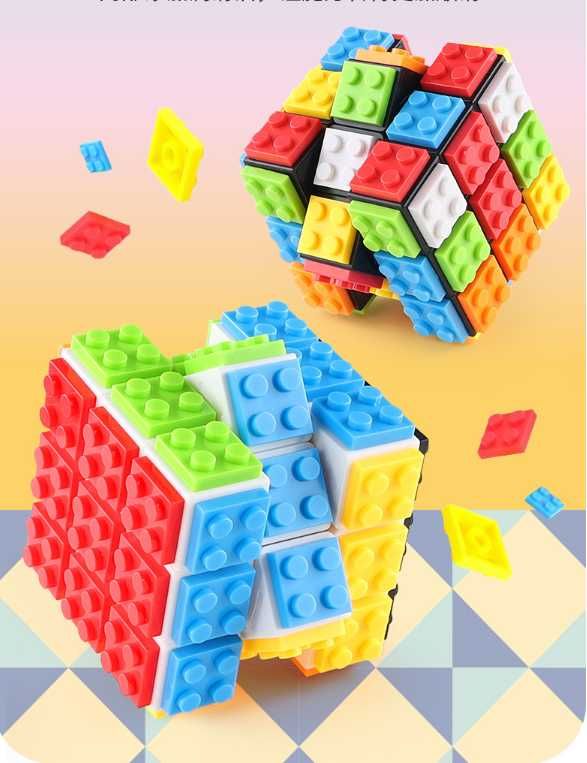 Кубик Рубика 3х3 FanXin Lego.  В подарок - подставка!!