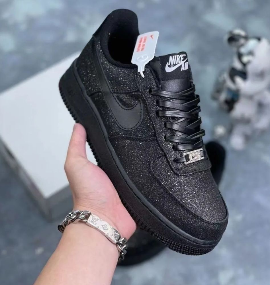 Кеды nike черные блестящее