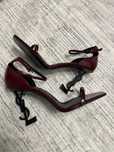 Бордовые туфли YSL