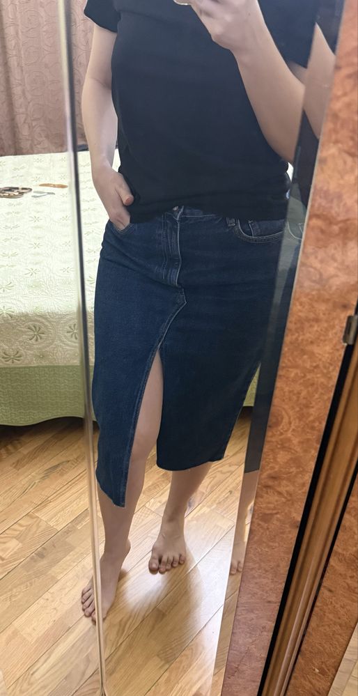 Zara Юбка джинсовая S
