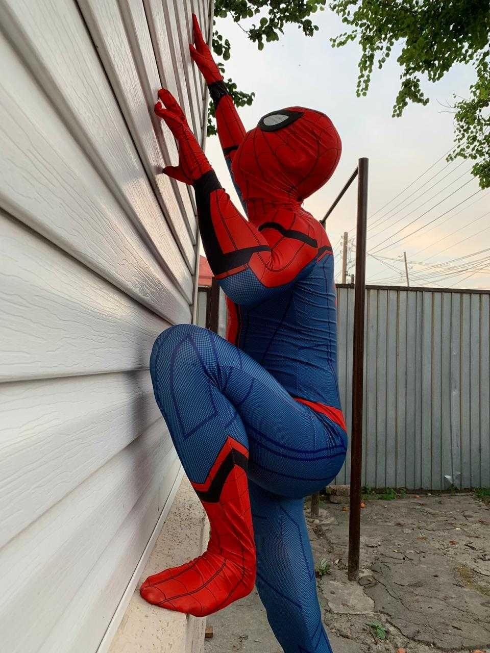 Костюм косплей Человек паук Spider man новый!