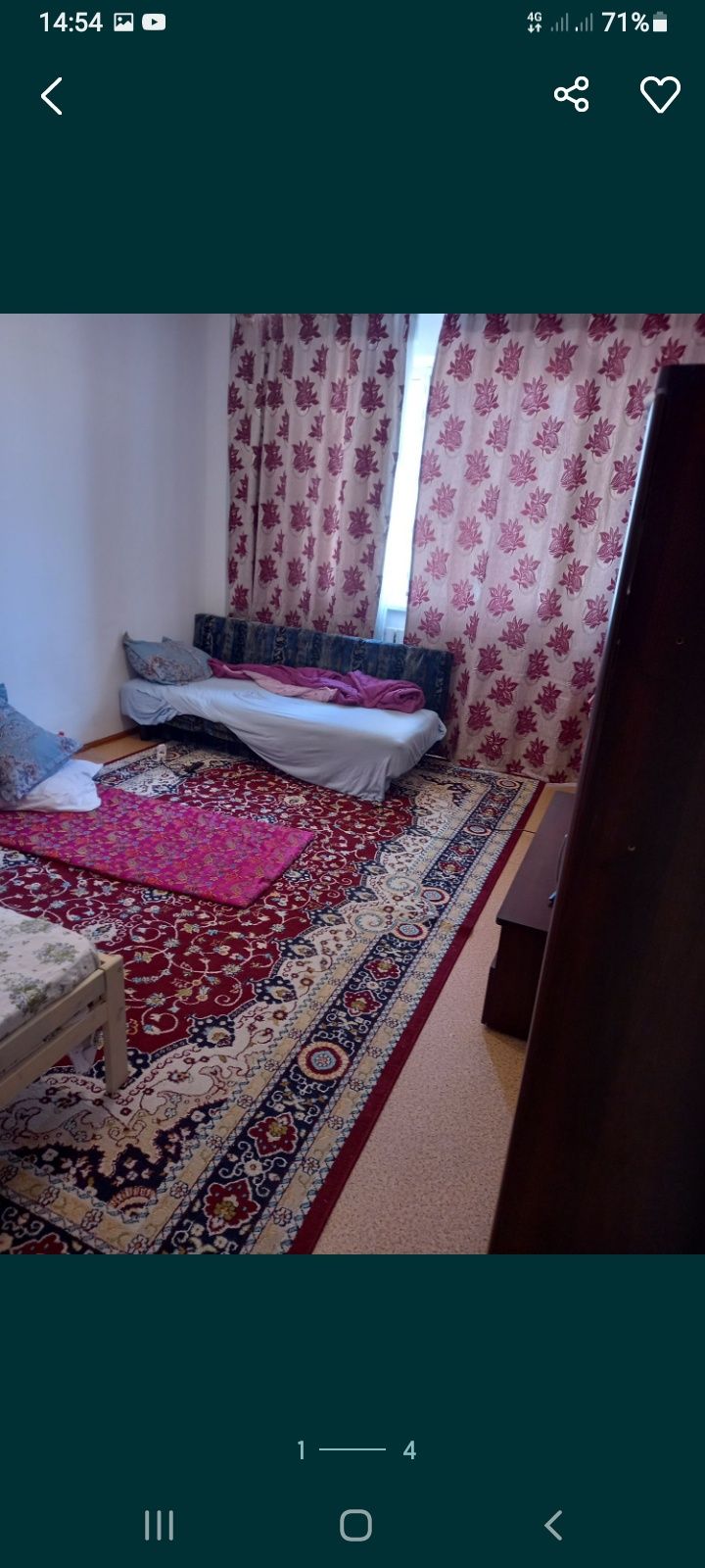 Продаю или меняю, двух комнатную квартиру на первом этаже, мкр Нурсая