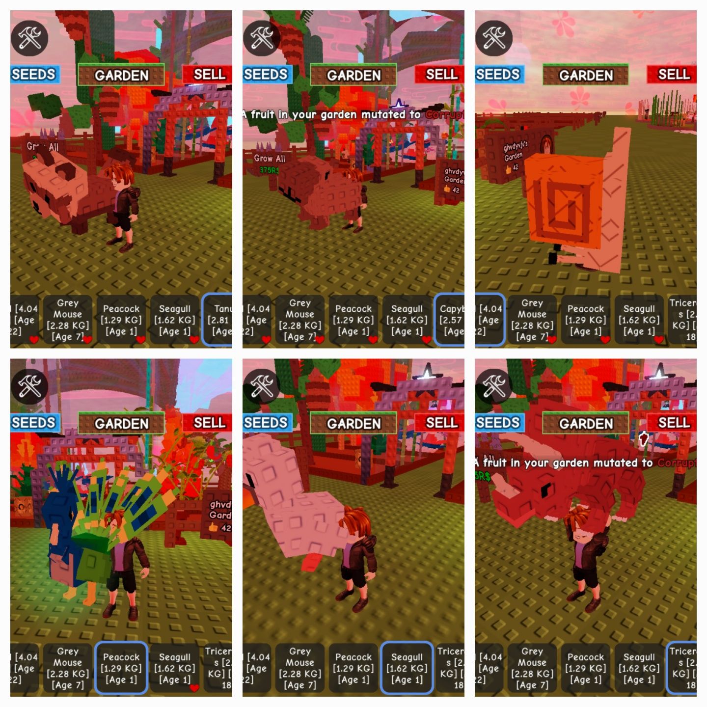Grow a Garden пэты
