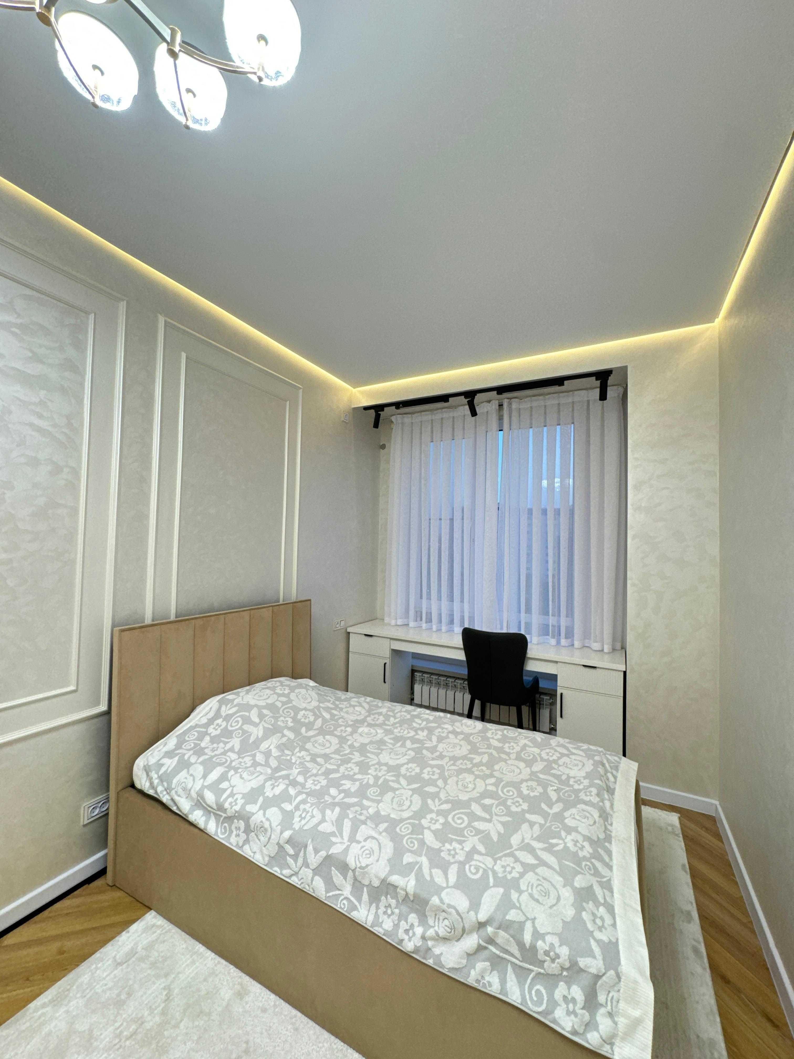 3-бөлмелі, ЖК Рубин, Нұрсат, кирпич, 110 м2, 4-этаж, евроремонт