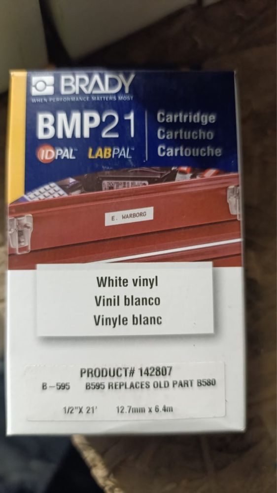 Картридж BRADY M21 Vinyl 12.7 mm