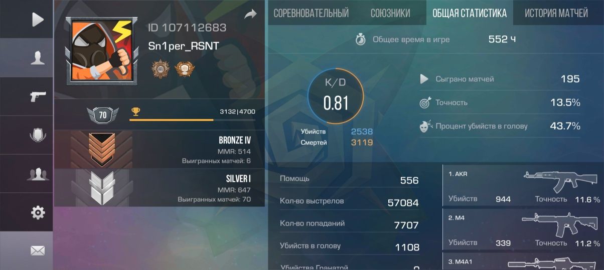 Продаю аккаунт  за 7к