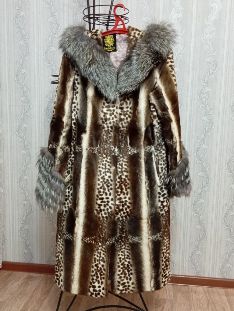 Натуральная шуба из козла