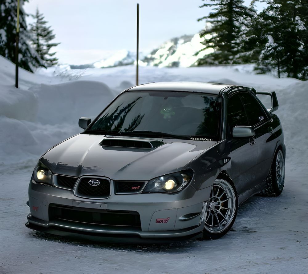 Бампер передний STI Subaru Impreza GDB Лиса