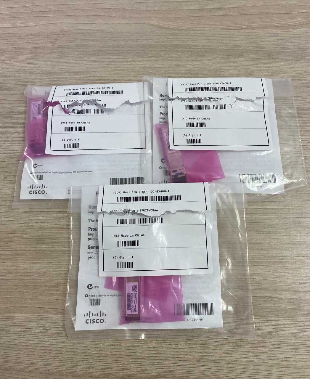 Оптический модуль (трансивер) Cisco SFP-10G-BX40U-I (SFP-10G-BX40D-I)
