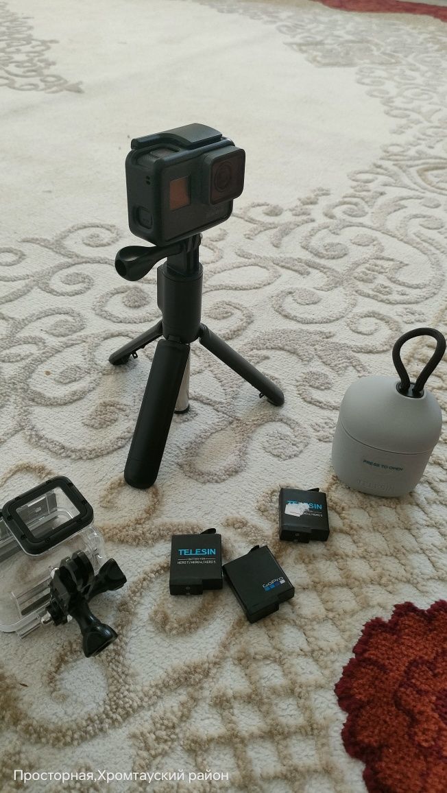 Go Pro Hero 5 black +зарядные устройство, 3-батарея, аква бокс