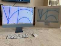iMac 24, на чипе М1, оперативка 16Гб, память 2Тб,