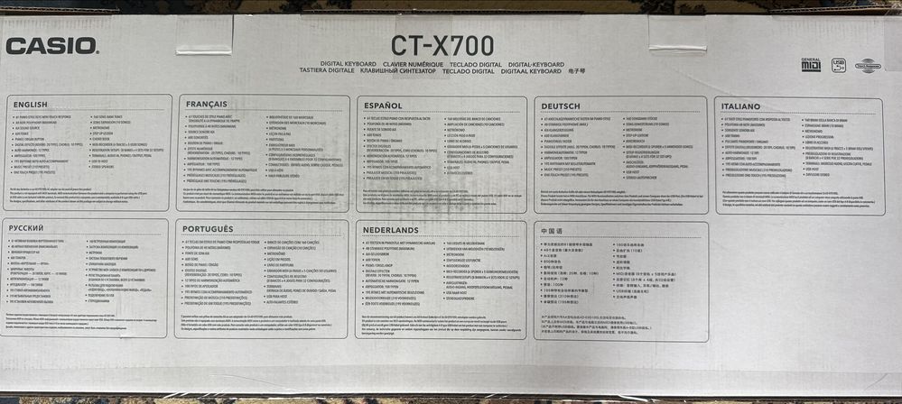 Продам синтезатор Casio CT-X700