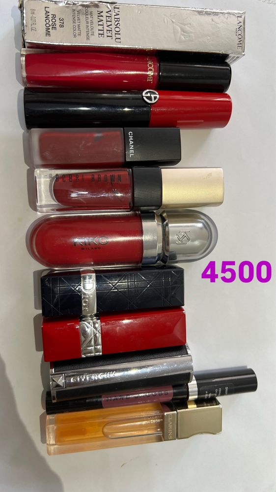 Помады Dior,YSL, Lancome, Guerlain и др.