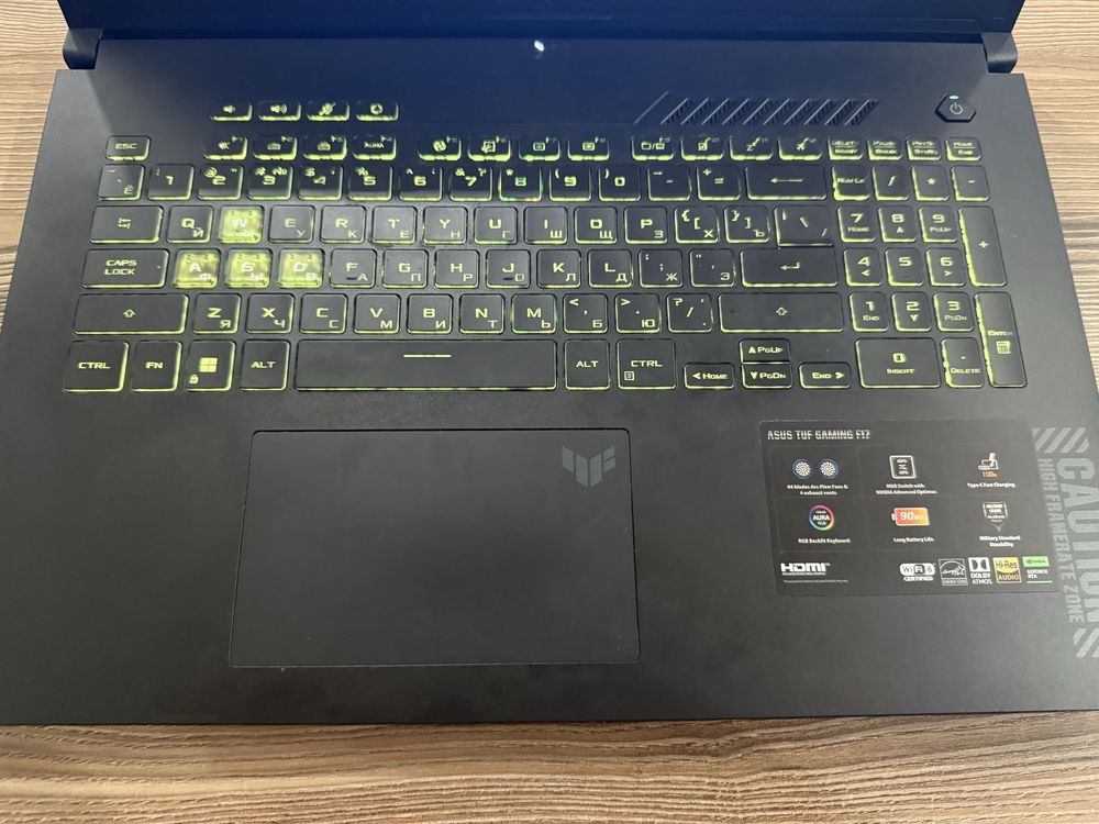 Игровой ноутбук ASUS TUF Gaming F17 FX707ZU4