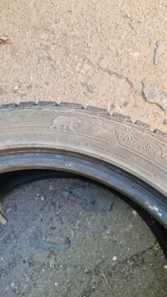 Продам зимние шины R17 один комплект