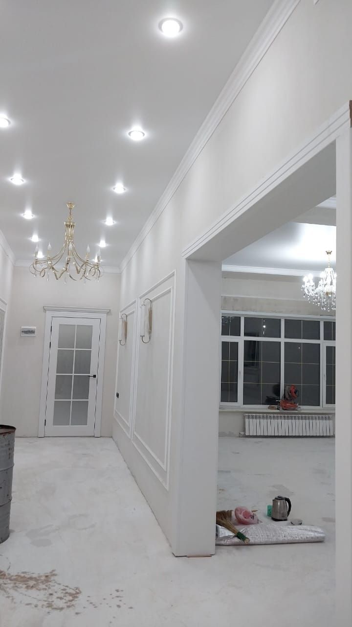 Ремонт под ключ квартир и момовУзбек бригада, ламинат, обои, стяжка, к