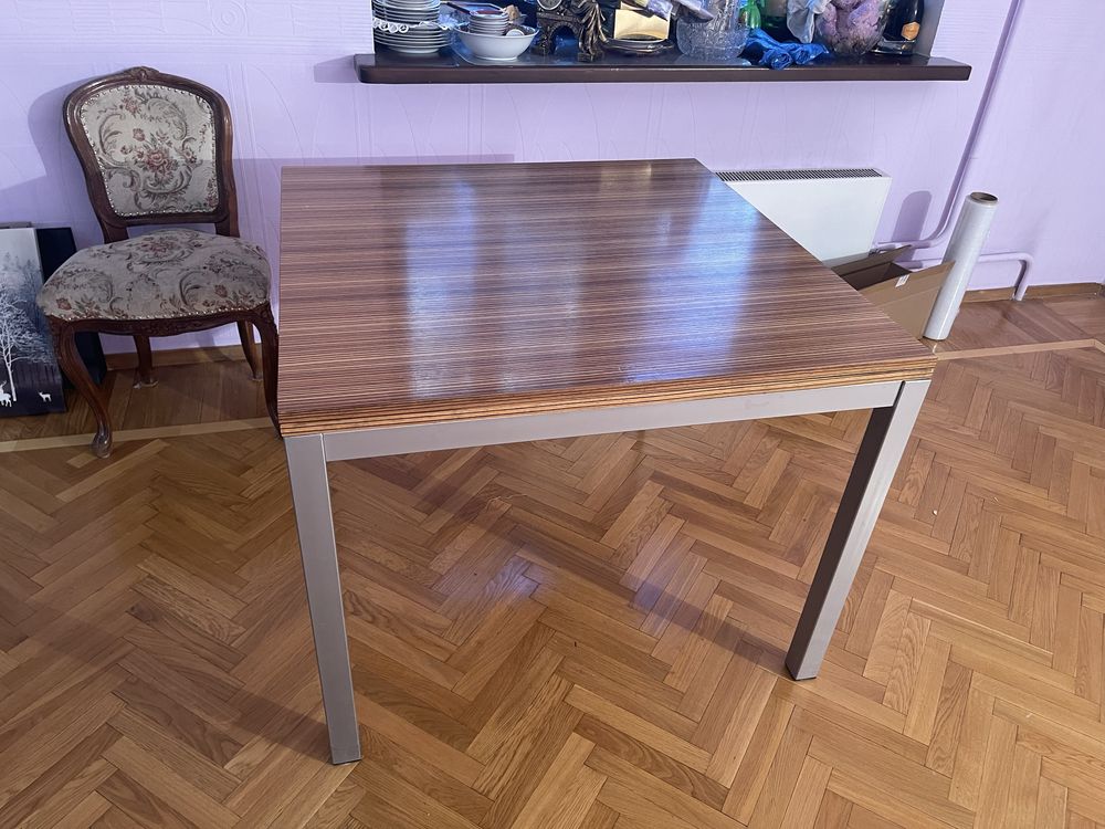 Стол+3стула(орех) Kuadra Pedrali (Италия)