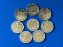 Биколорная, коллекционная монета номиналом 200 тенге - 80 лет Победы.