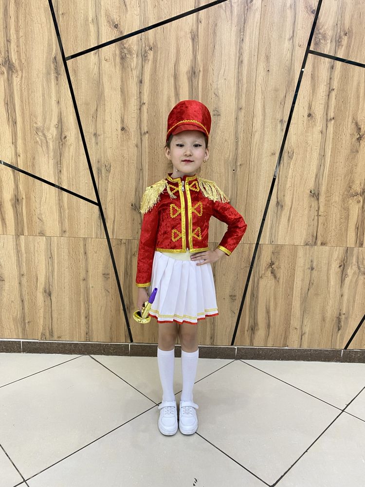 Костюм гусара для девочки 5-7 лет