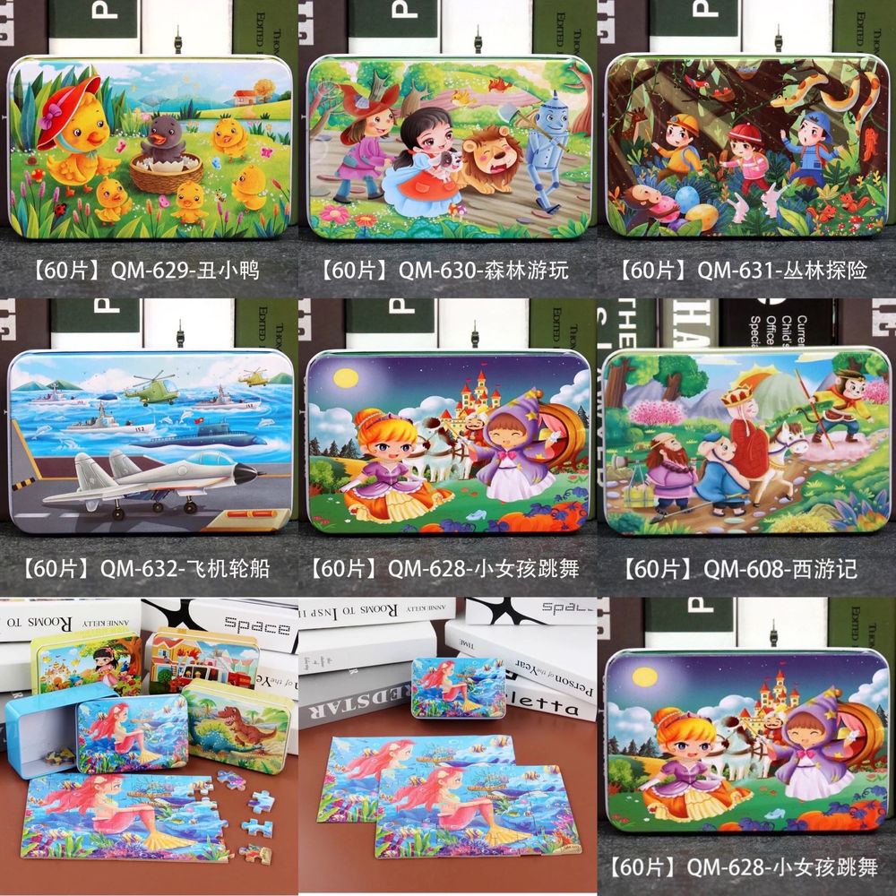 Новые детские пазлы сказки. Puzzles. Развивающие игрушки.