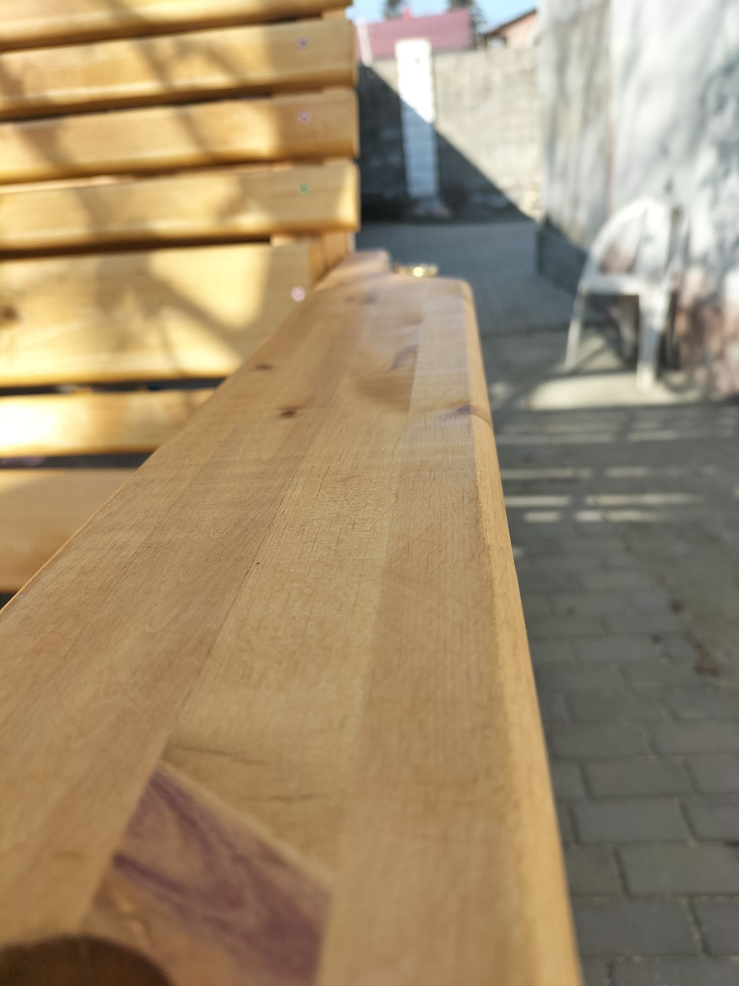 Садовые качели из дерева отдельно без стойки