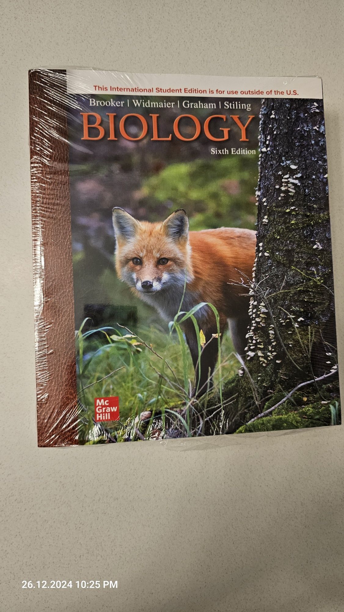Biology (Brooker/Widmaier/Graham/Stiling) 8th Edition - Original book