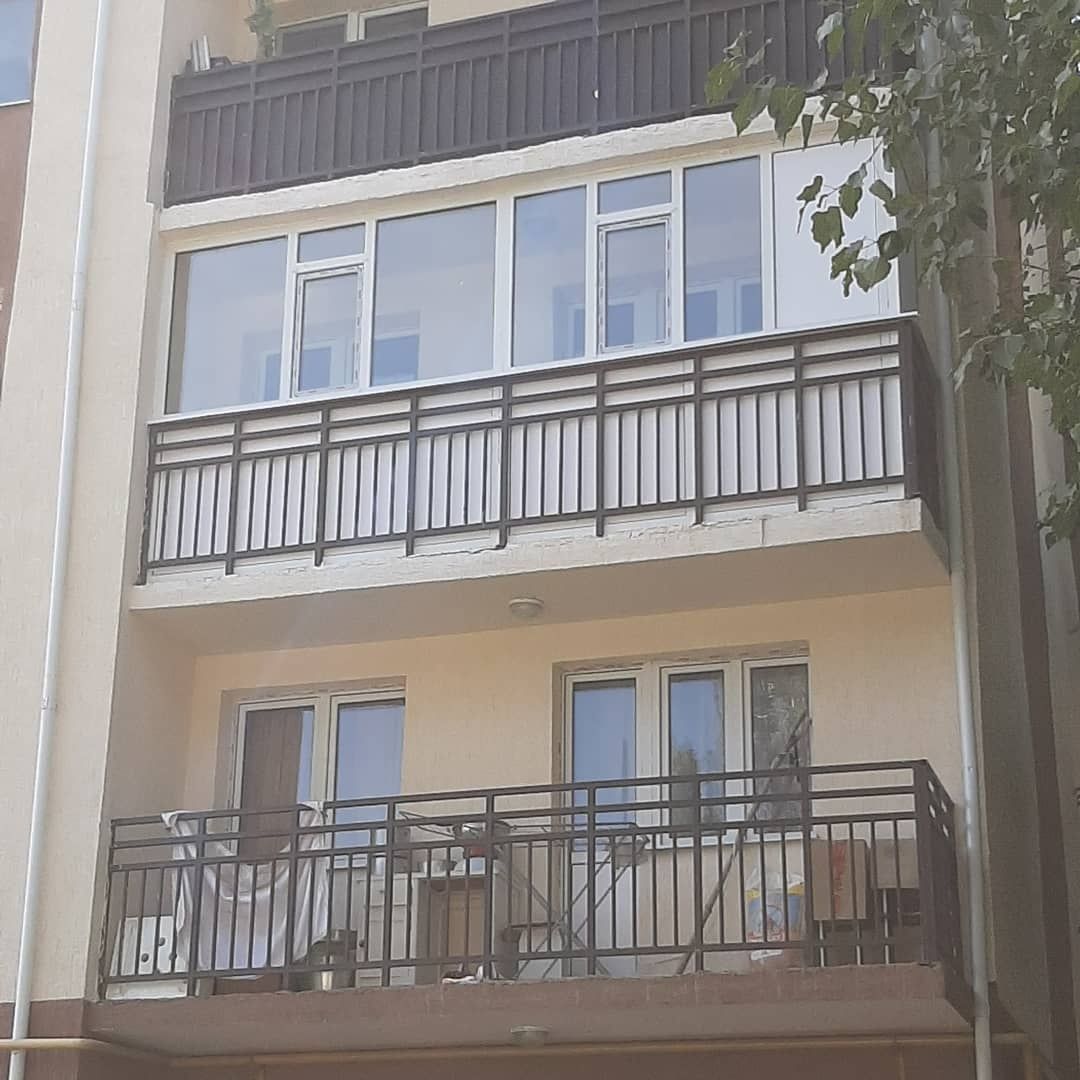Талдыкорган, пластиковые окна, балкон, двери, перегородки, витражы.