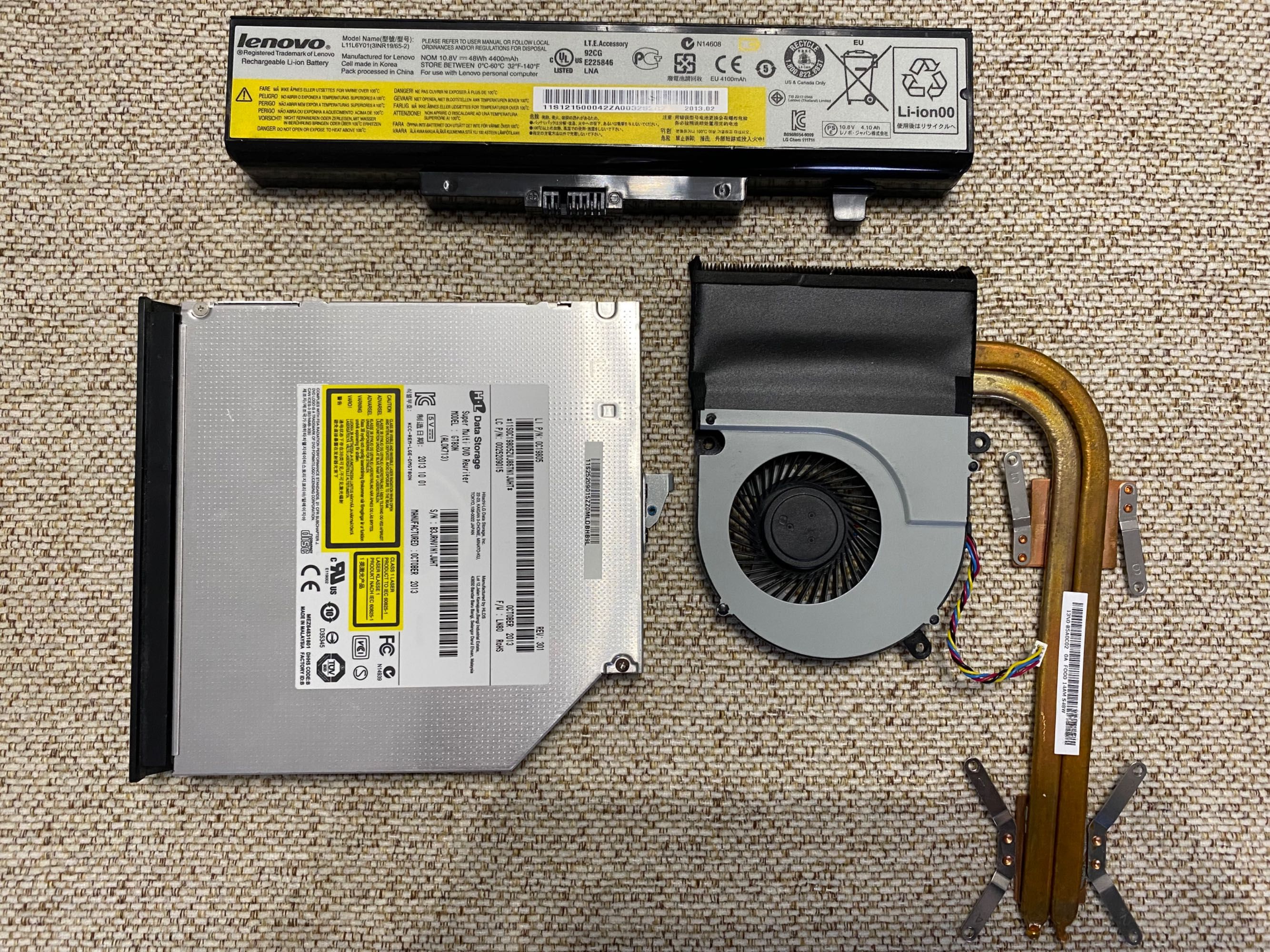 Lenovo G700 корпус, кулер, дисковод оригинал