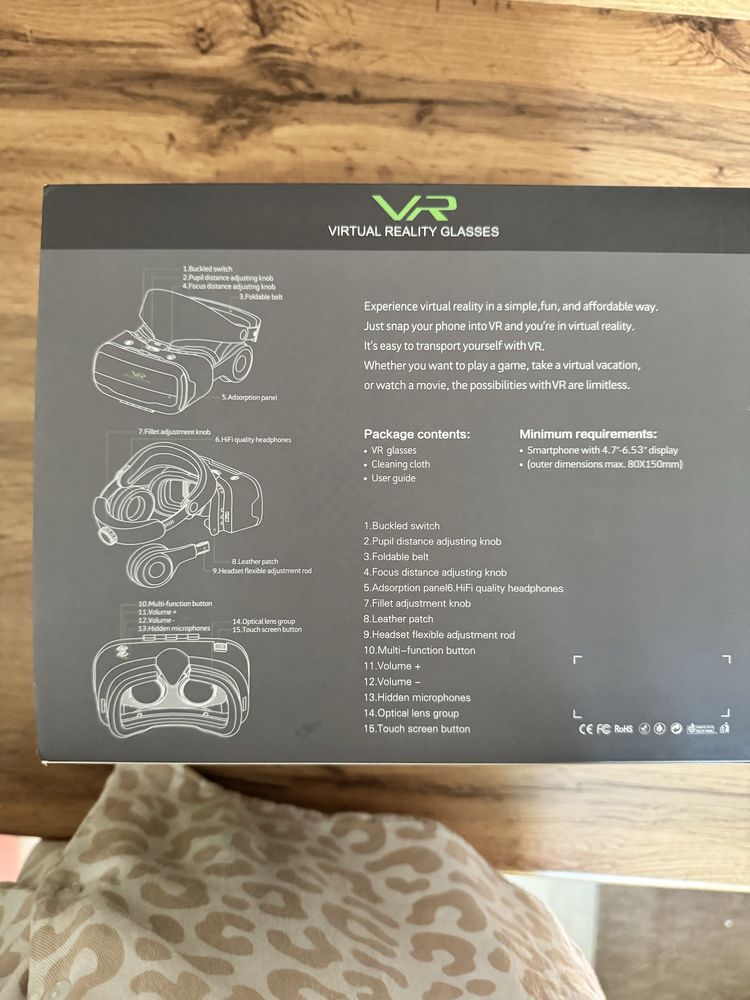 VR очки виртуальной реальности