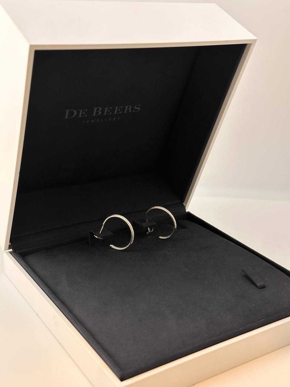 De Beers серьги с бриллиантами