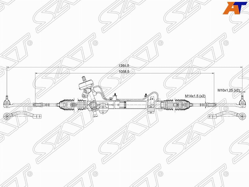 Рулевая рейка Hyundai Accent / KIA RIO 2011-