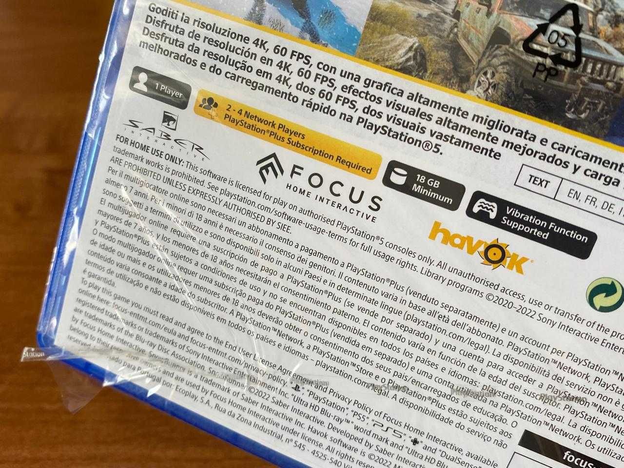 Новый SnowRunner** PS5/ Сноураннер Пс5 Большой Выбор Игр