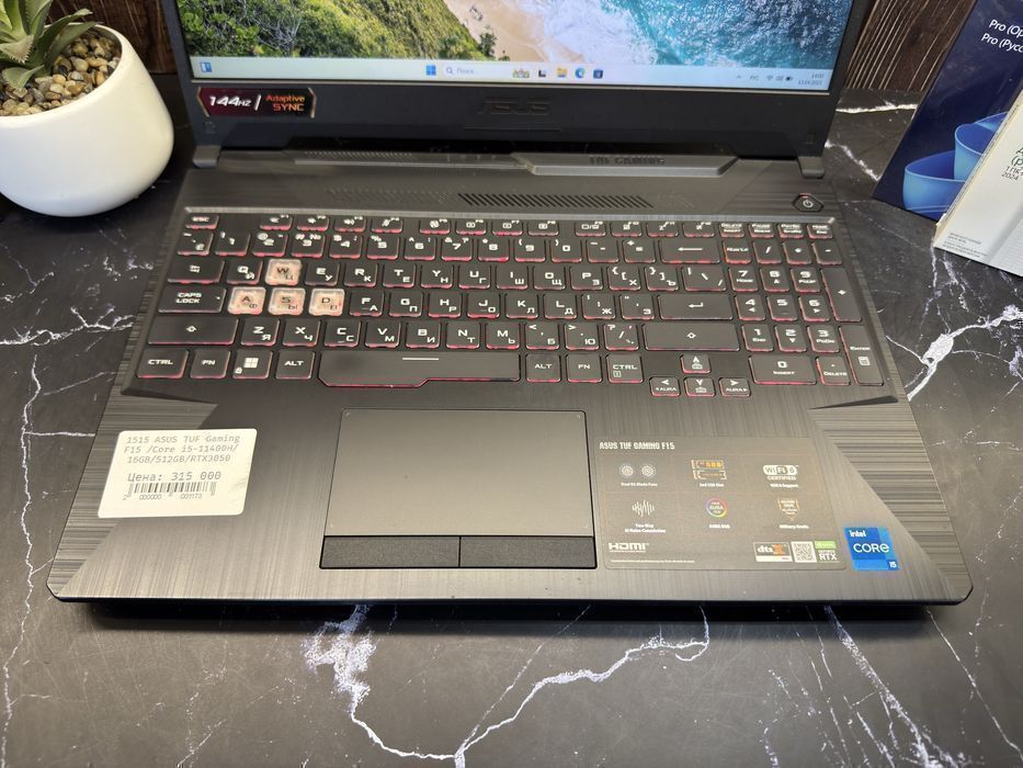 1515 ASUS TUF Gaming F15 /Core i5-11400H/16GB/512GB/RTX3050 для игр