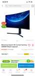 Монитор Xiaomi Mi Curved Gaming XMMNTWQ34 черный