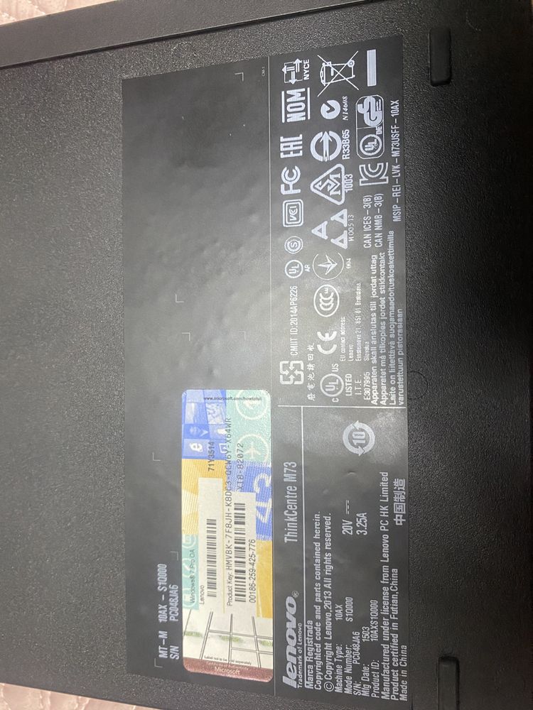 Системный блок(неттоп) мини пк(компьютер) Lenovo thinkcentre m73