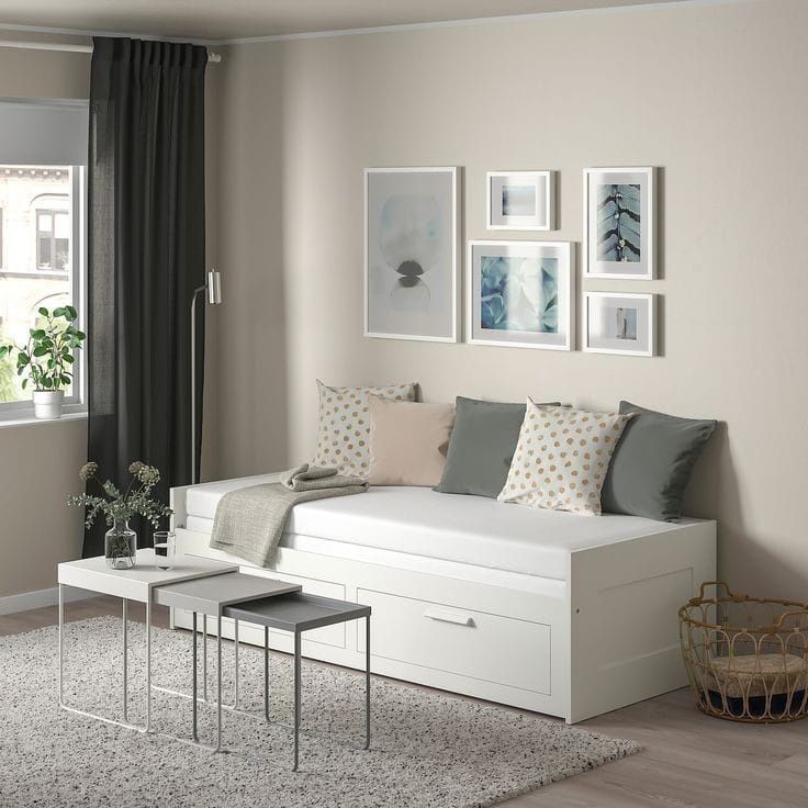 Кровать BRIMNES IKEA. Раздвижная кровать.