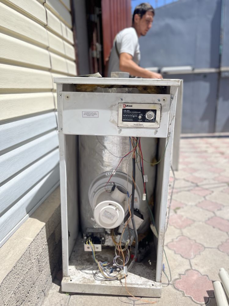 Напольная газовая отопительная печь