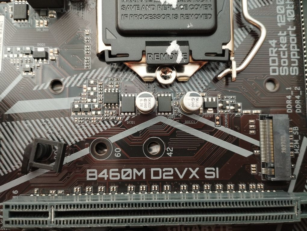 Материнская Плата GIGABYTE B460M D2VX SI (LGA 1200, mATX]