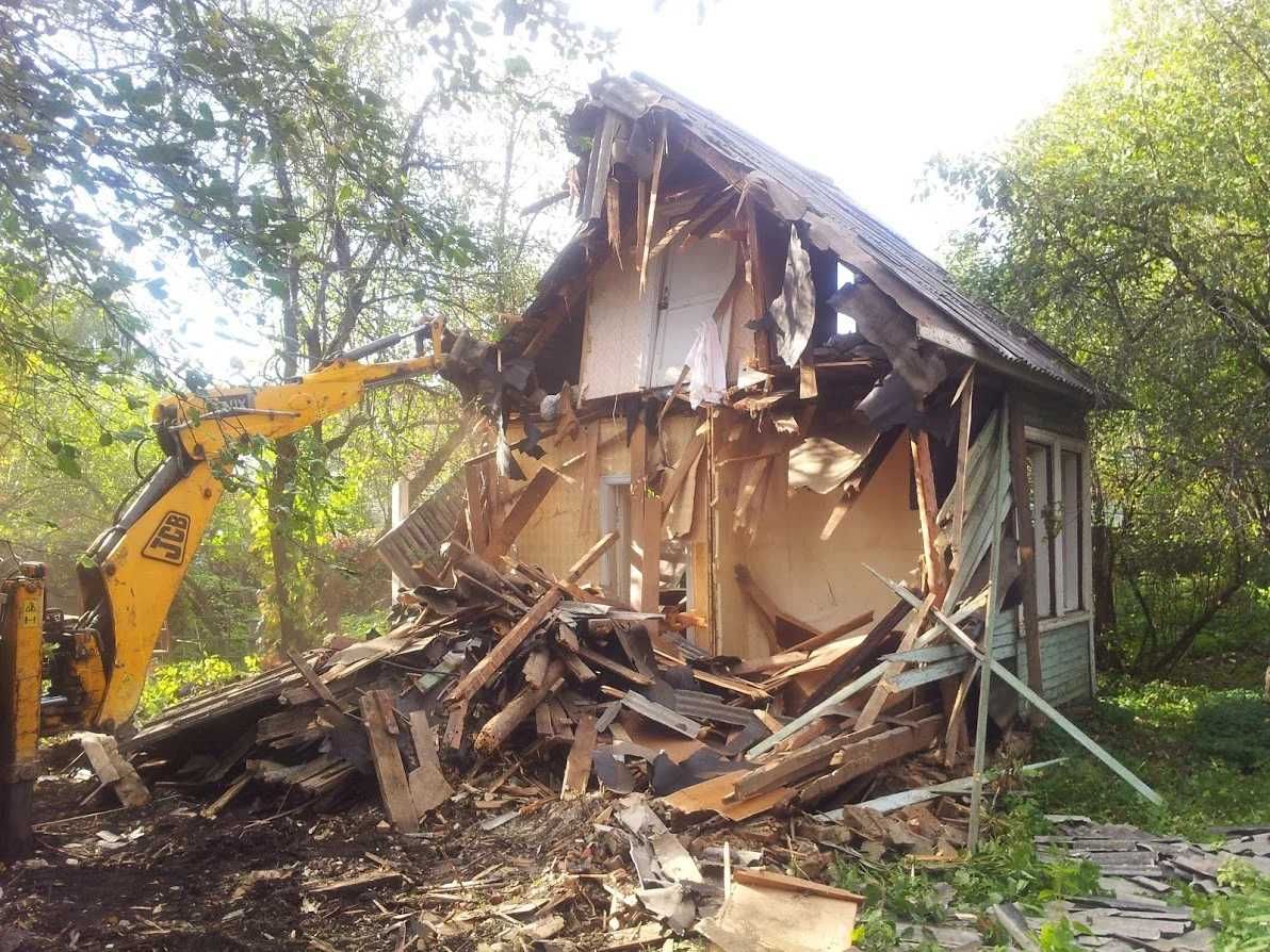 Снос ДОМОВ Демонтаж Услуги Экскаватор Гидромолот Дом Коттеджа Здании!