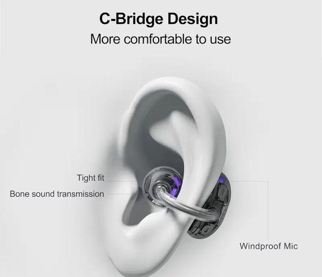 C-bridge беспроводные наушники клипсы гарнитура смартфон