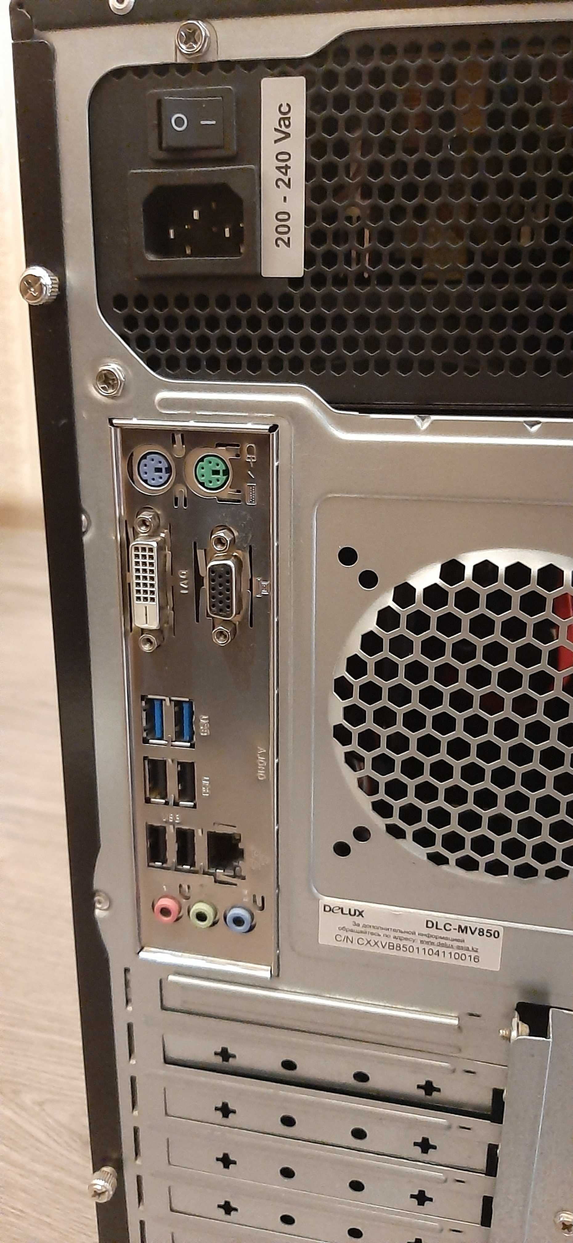 Системный блок в рабочем состоянии Asrock H110M-DVS