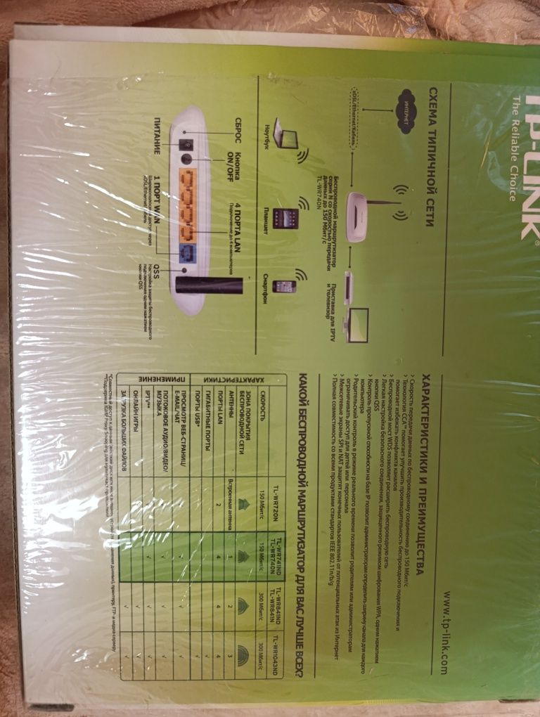 Wi-Fi роутер TP-Link TL-WR 740 N