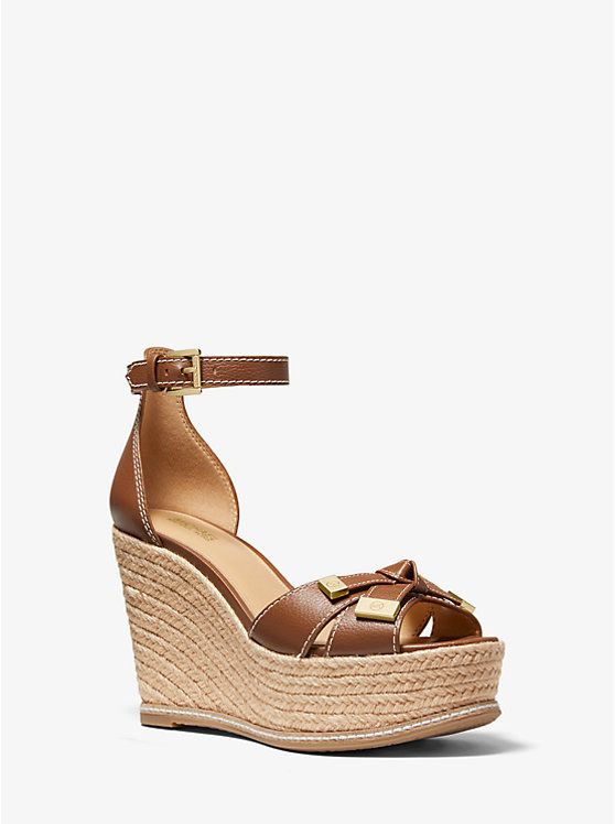 Michael Kors , оригинал 100% ripley wedge tumbled leather