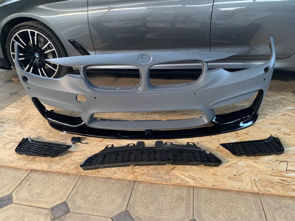 Бампер обвес Bmw F30 обвес решетка губа Ф30