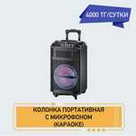 Аренда колонки с микрофоном (караоке) 4000 тг