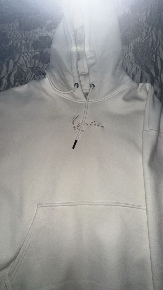 Karl Kani white stars hoodie beige